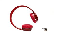 Наушники Monster TM-12 накладные беспроводные Bluetooth с mp3 + FM радио красные