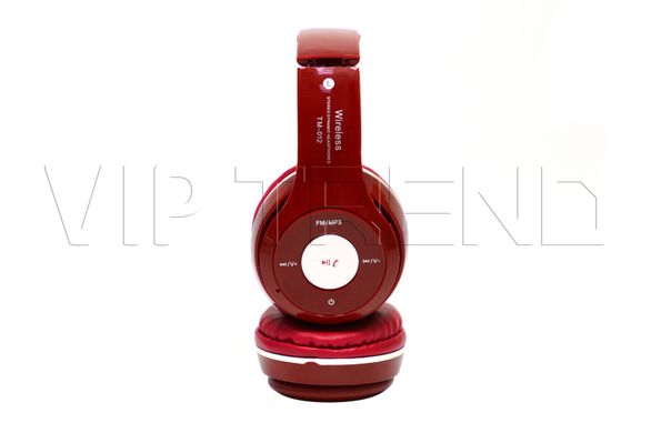 Наушники Monster TM-12 накладные беспроводные Bluetooth с mp3 + FM радио красные