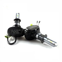 Светодиодные автомобильные LED-лампы S1 H3 6500K 4000Lm с охлаждением LED Headlight комплект 2 шт