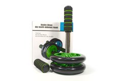 Фитнес колесо для пресса Double wheel Abs health abdomen round (WM-27) (домашний тренажер-колесо для пресса)
