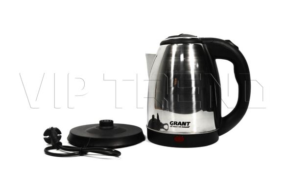 Электрочайник GRANT 0418 (Чайник электрический Грант) 2000 Вт / 2 литра/ нержавейка