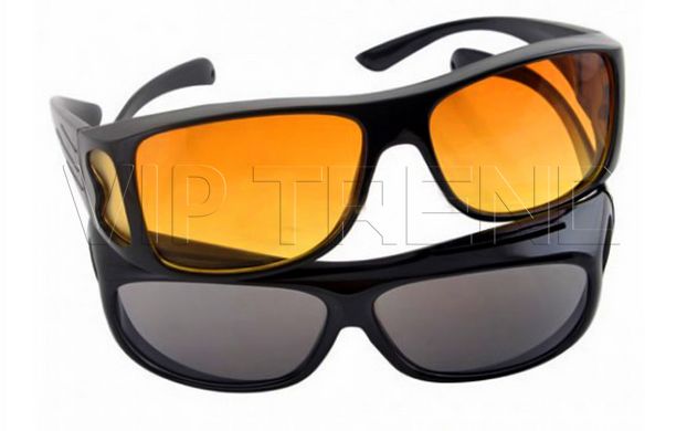 HD Vision Glasses Очки для дневной и ночной езды. Комплект 2 шт.