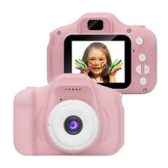Детская камера, Детский цифровой фотоаппарат, Kids Camera с дисплеем 2" (розовый)