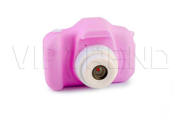 Детская камера, Детский цифровой фотоаппарат, Kids Camera с дисплеем 2" (розовый)