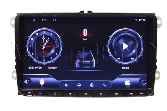 Автомагнитола Рі-906 2 Din 11" Android GPS Bluetooth Wi-Fi (подходит для Volkswagen/Skoda/Seat)