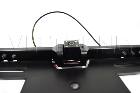 Камера заднего вида в рамке автомобильного номера с LED подсветкой Черная 16 Led