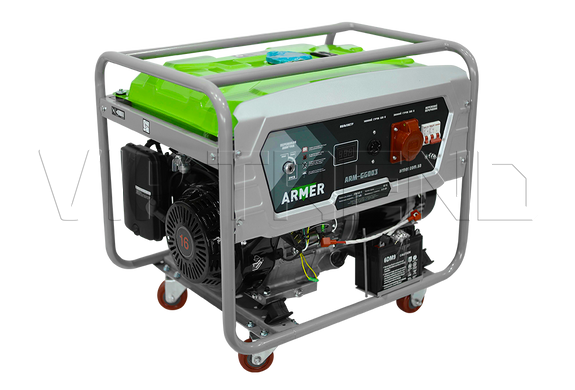 Генератор бензиновый 8 кВт 3 фазы, 220v/380v, медная обмотка ARMER ARM-GG003