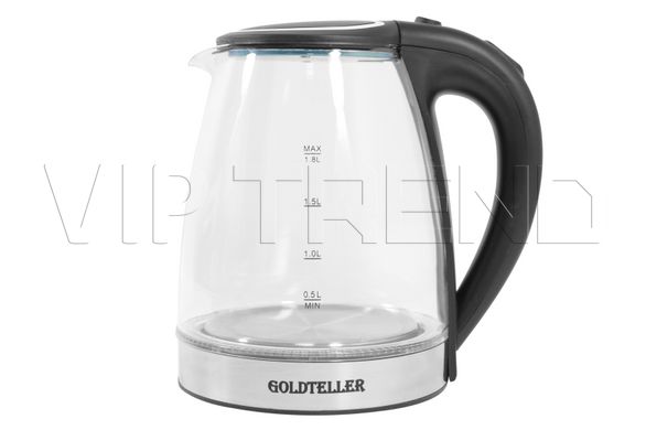 Электрический чайник Goldteller MG-05 (1500 Вт / 1.8 литра/ нержавейка/ черный)