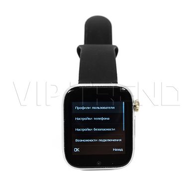 Умные часы-телефон 1.54" смарт часы с камерой Smart Watch Z6S (серые + черный ремешок)