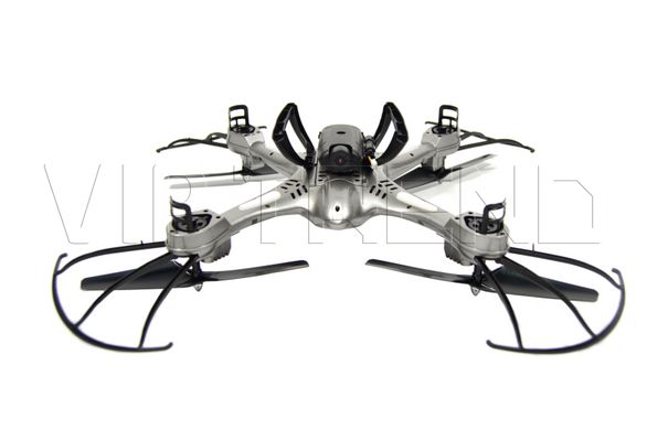 Квадрокоптер Intelligent Drone BF190 c WiFi і HD камерою, на пульті, радіокерований коптер (Сірий)