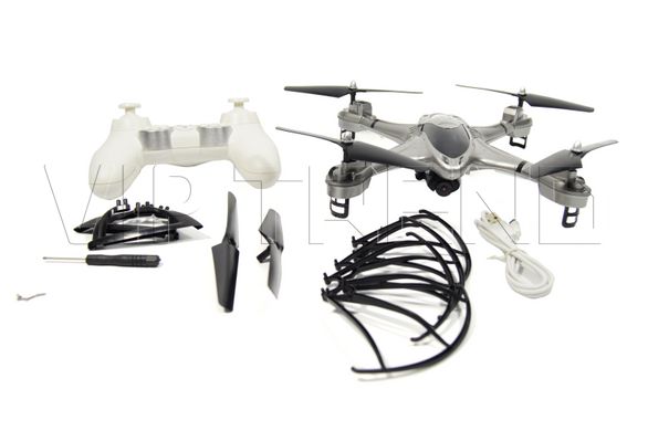 Квадрокоптер Intelligent Drone BF190 c WiFi і HD камерою, на пульті, радіокерований коптер (Сірий)