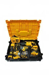 Набор аккумуляторного инструмента DeWalt 4 в 1 36V/5A (перфоратор, шуруповерт, гайковерт, болгарка)