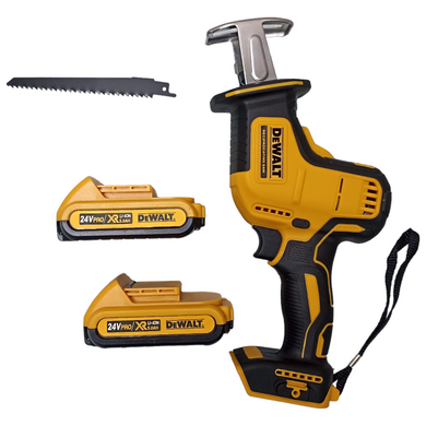 Акумуляторна шабельна пила DeWalt DCS312NT (24V, 4AH) АКБ ножівка Деволт