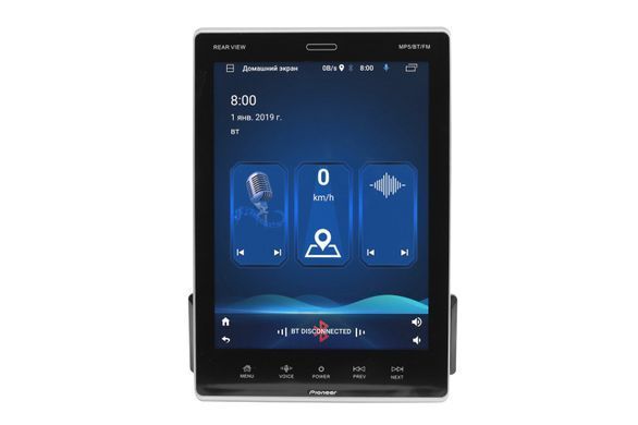 Магнитола PI-9510 1DIN с Bluetooth Экран 9.5, 4 Ядра 1Gb Ram/16 Android