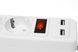 Подовжувач-мережевий фільтр 1.5 м ( 6 розеток + 2 USB)