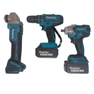 Набір інструментів Makita 3 в 1 36V / 5A Шуруповерт, Болгарка, Гайковерт