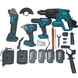 Набор инструмента Makita 4 в 1 36V / 5A Шуруповерт, Болгарка, Перфоратор, Гайковерт 4 шт АКБ и 2 ЗУ