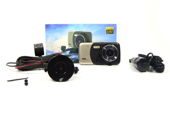 Відеореєстратор DVR T652 4" Full HD + Виносною Камерою Заднього Виду