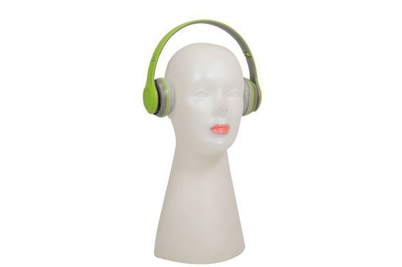Наушники беспроводные P47 Bluetooth серо-салатовые