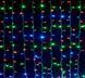 Настенная RGB гирлянда - водопад 2.5 М х 1.5 М (разноцветная) | HS - 11